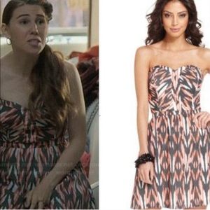 Guess Strapless Dress  A Line Strapless Dress